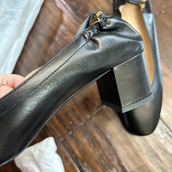 Everlane Women's Black The Italian Leather Day Heel Sz 9.5 NIB CLASSY BUSINESS - Picture 2 of 7